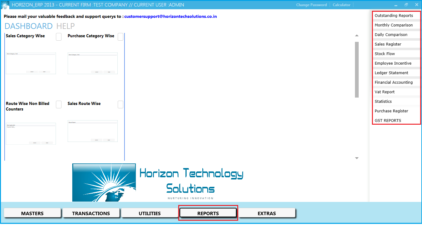 billing software-Reports