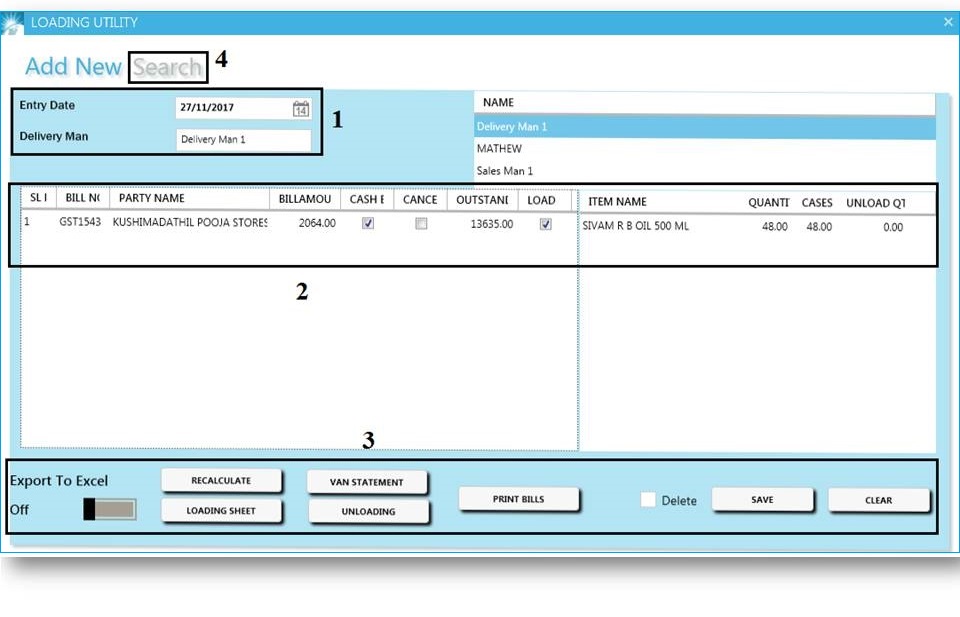 GST billing software-Loading Utility Window