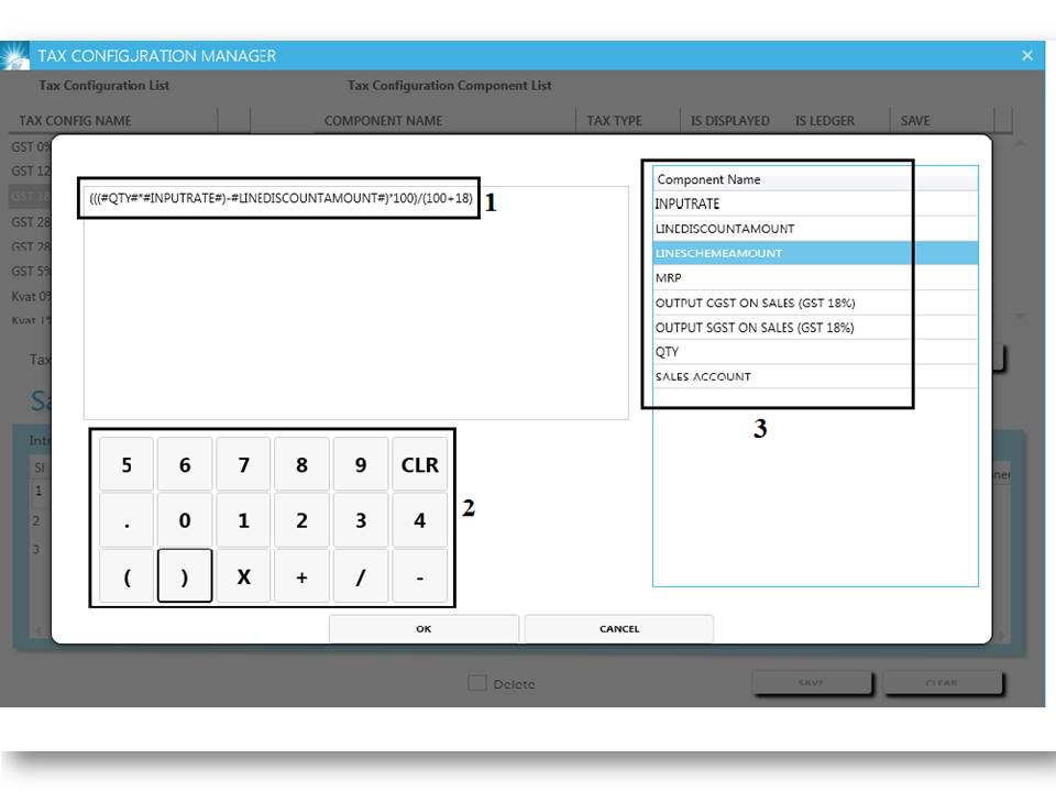 GST billing software-Assesable Value Calculation Creation Window