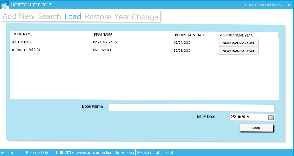 GST billing software-Loading Company